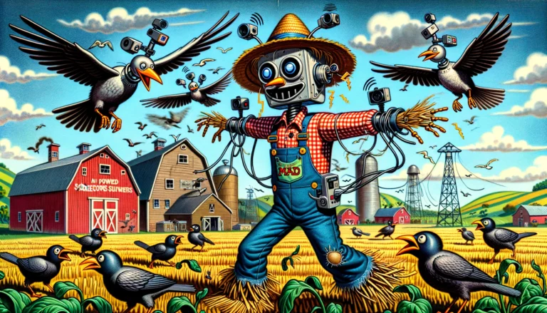 AI-Powered Scarecrows – Farmer & Cowboy