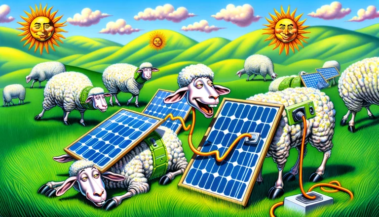 Solar-Powered Sheep – Farmer & Cowboy