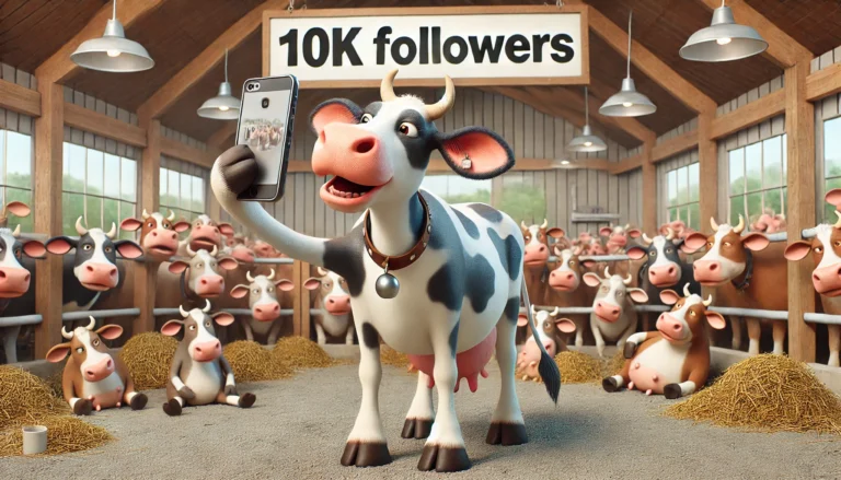 Cow With 10K Followers – Farmer & Cowboy