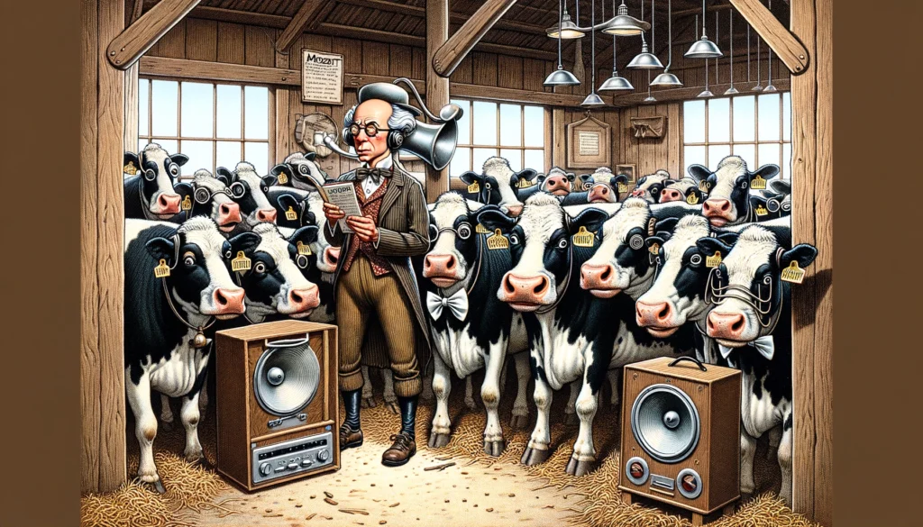 Farmer Accidentally Plays Classical Music, Cows Now Refuse to Produce Milk Unless It’s Mozart