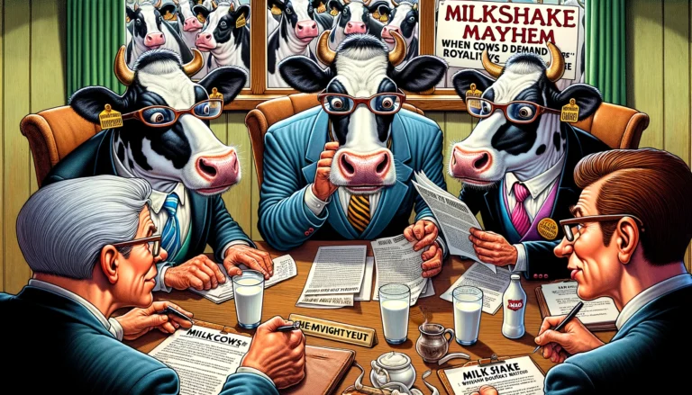 Milkshake Mayhem: When Cows Demand Royalties