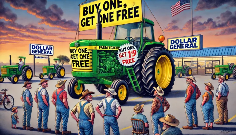 Dollar General’s New Tractor – Farmer & Cowboy