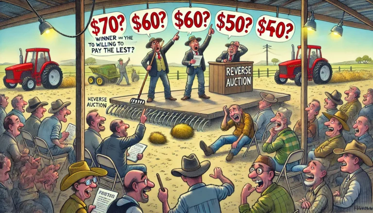 Reverse Auctioneers – Farmer & Cowboy