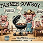 Farmer Hosts BBQ – Pigs Nervously Check Guest List for “Uncle Porky!”