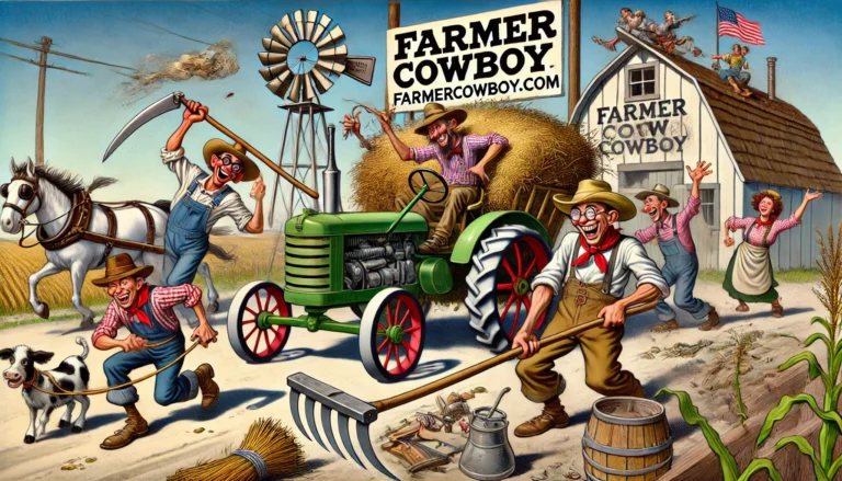 Retro Farming – Farmer & Cowboy