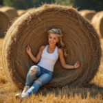 “Hay Bale Fall” by Miley Cyrus