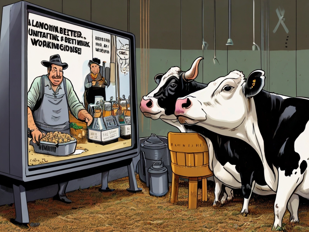 Cows Unionize: Demand Better Working Conditions and More Moo-vies During Milking