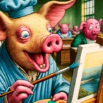 The Peculiar Case of the Painting Pigs: Art Critics Stunned