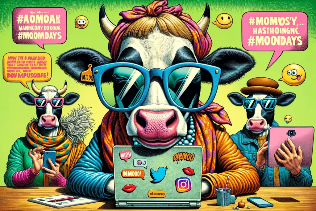 Cows on Social Media: Starting Trends with #MooMondays